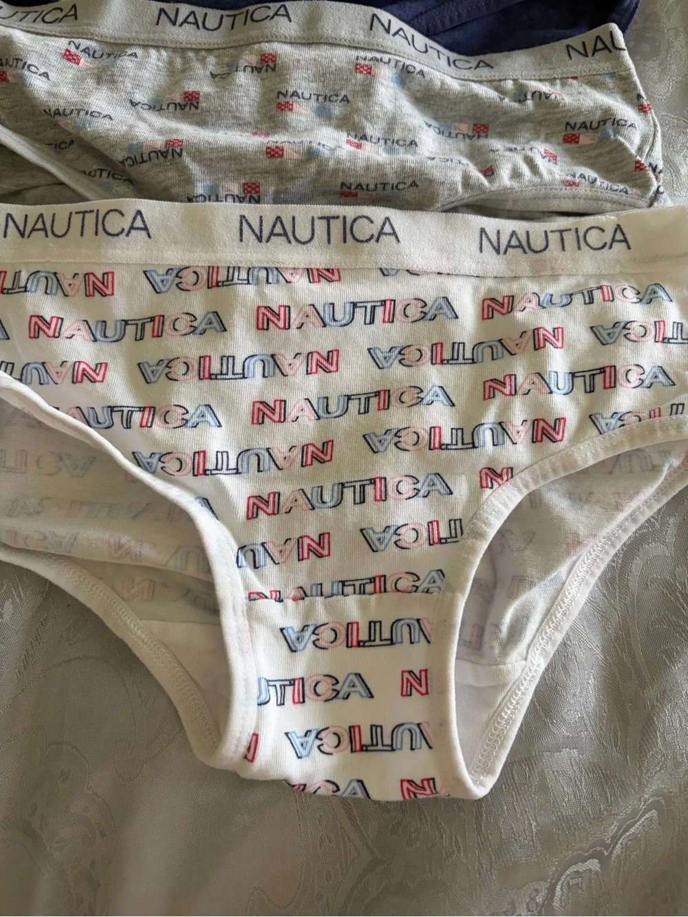 NWOT- Nautica  Girls 5-Pack Cotton Briefs - Pink, White, Navy, Gray, Patterned